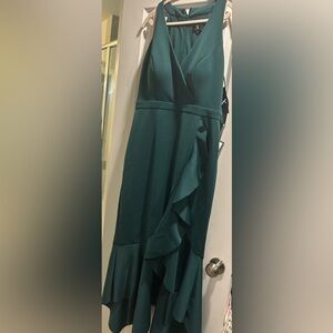 Xscape Dark Green Dress